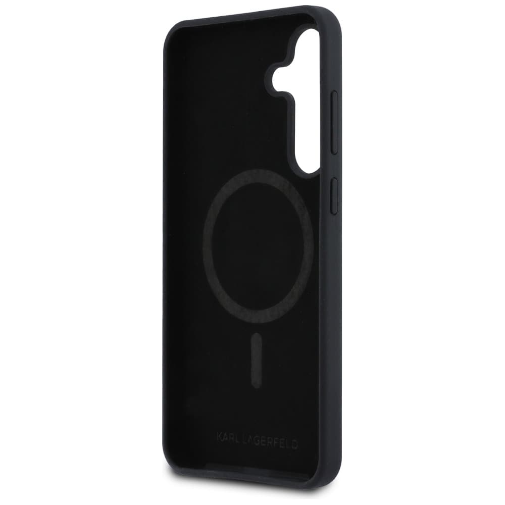 Karl Lagerfeld silikonové KC Heads MagSafe pro Samsung Galaxy S25 FE černé - náhled 3