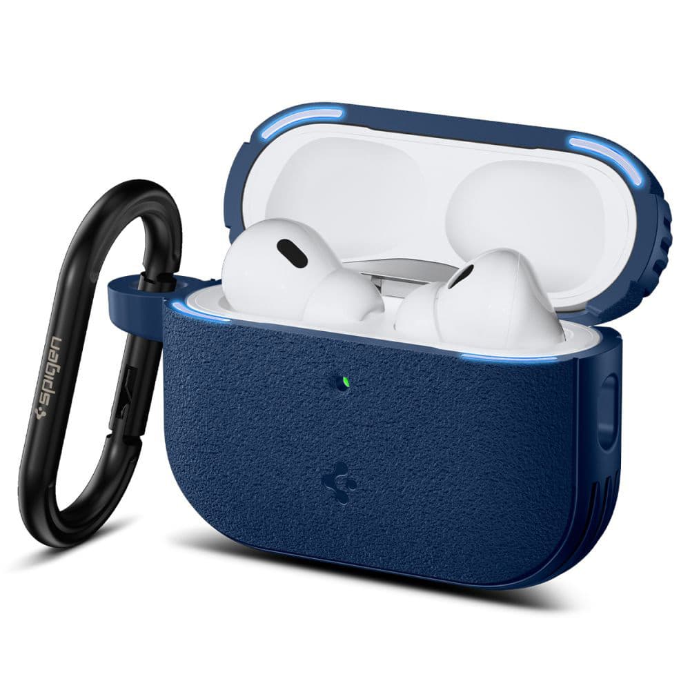 Spigen – ochranné pouzdro Vault – pro Apple AirPods Pro 3, technologie Air Space, hliníkový držák – Midnight Navy - náhled 3