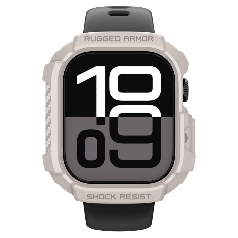 Spigen - Rugged Armor V2 - Apple Watch 10 42mm / Watch 11 42mm - Dune Beige - náhled 3
