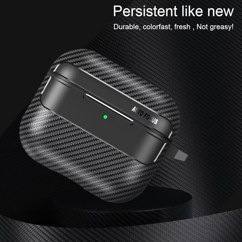 Techsuit CarbonFiber pro AirPods 4 černá - náhled 3