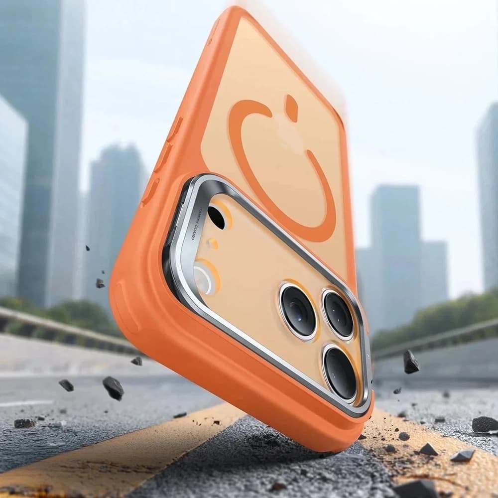 ESR - Classic Hybrid HaloLock Kickstand - iPhone 17 Pro - matná oranžová - náhled 3