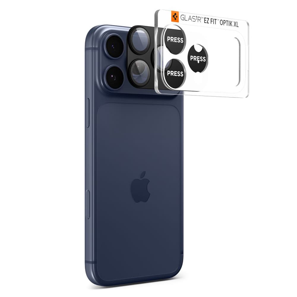 Spigen - Optik.tR EZ Fit Pro XL sklo fotoaparátu - iPhone 17 Pro Max - černé - náhled 3