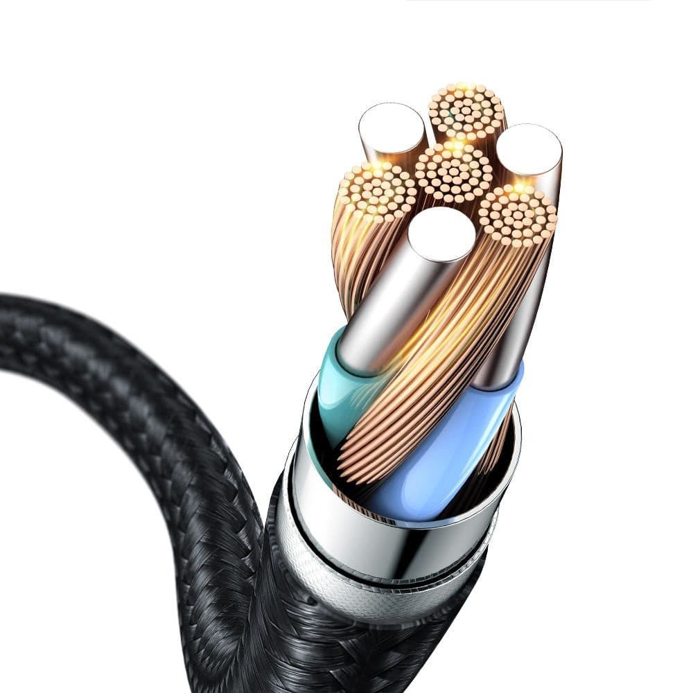 Mcdodo – datový kabel (CA-0100) – s automatickou úpravou jasu, USB-C na USB-C, 100W, 5A, 1,2m – černý - náhled 3