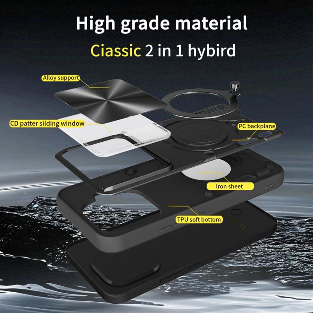 Techsuit CamGuard Pro kryt pro Xiaomi 15T Pro červený - náhled 3