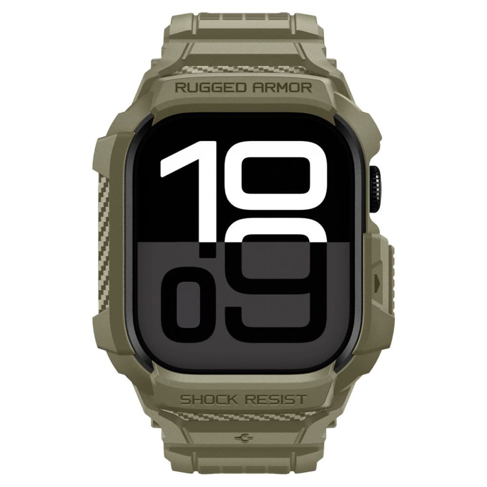 Spigen - Rugged Armor Pro V2 - Apple Watch 10 46mm - vintage khaki - náhled 3