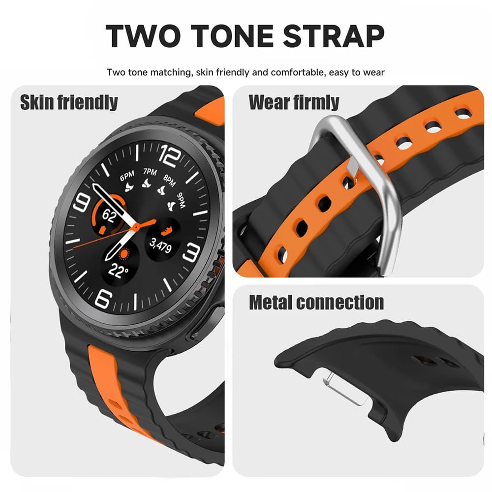 Techsuit - řemínek k hodinkám (W078) - Samsung Galaxy Watch8 40mm/Watch8 44mm/Watch8 Classic - Midnight Emerald - náhled 3