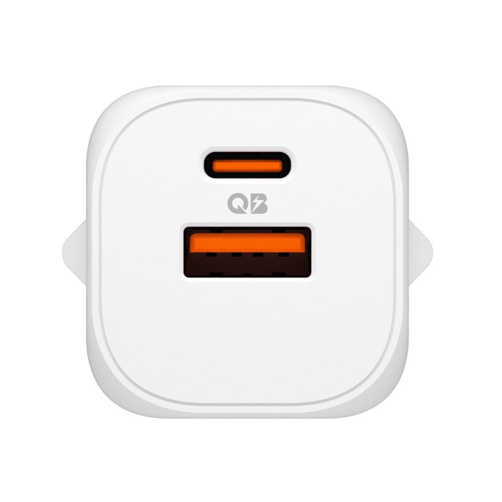 Spigen – nástěnná nabíječka Essential (EE352EU) – USB, Type-C, rychlé nabíjení, Quantum Boost, 35W – bílá - náhled 3