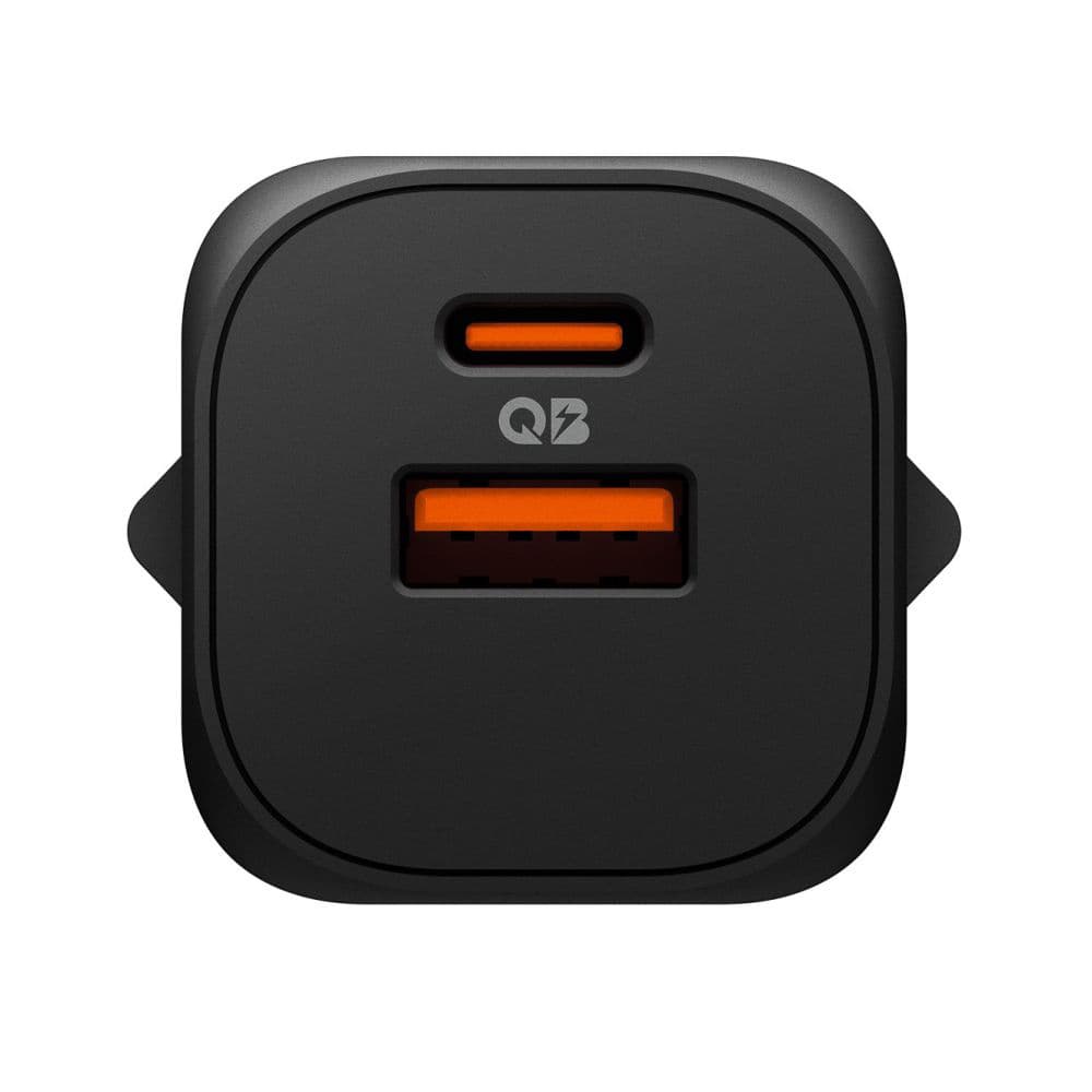 Spigen – nástěnná nabíječka Essential (EE352EU) – USB, Type-C, rychlé nabíjení, Quantum Boost, 35W – černá - náhled 3