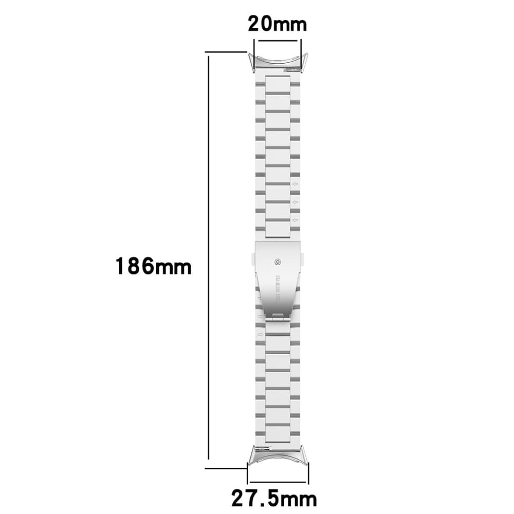 Techsuit - řemínek (W010) pro Google Pixel Watch 4 45mm - stříbrný - náhled 3