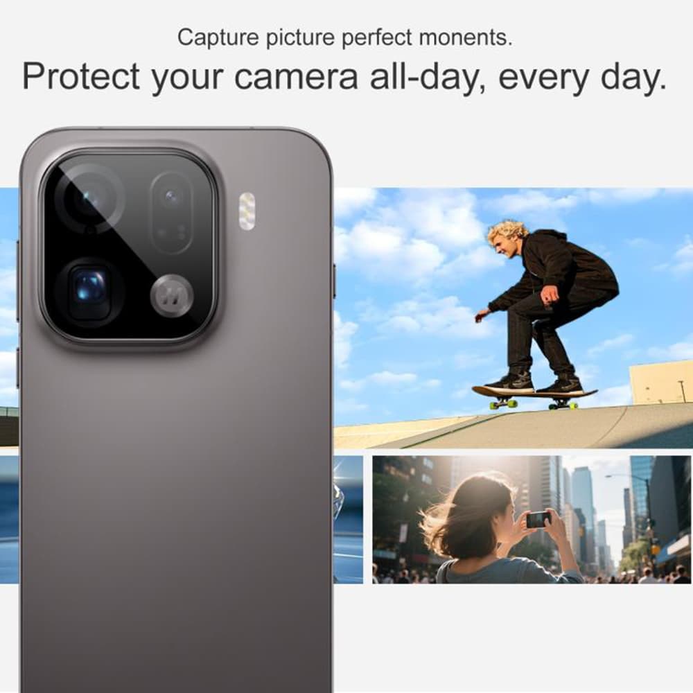 Techsuit – celosklo fotoaparátu – Oppo Find X9 Pro – černé - náhled 3