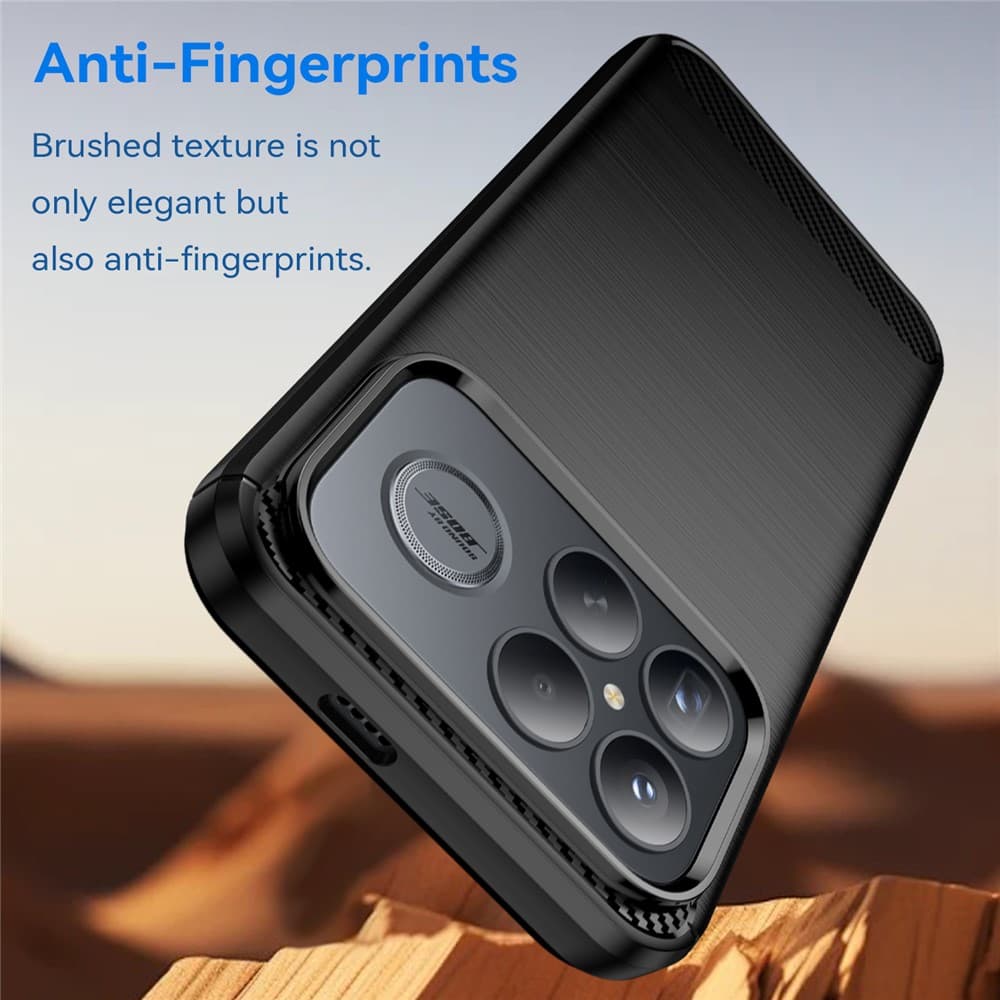 Techsuit – karbonový silikon – Xiaomi Poco F8 Ultra – černá - náhled 3