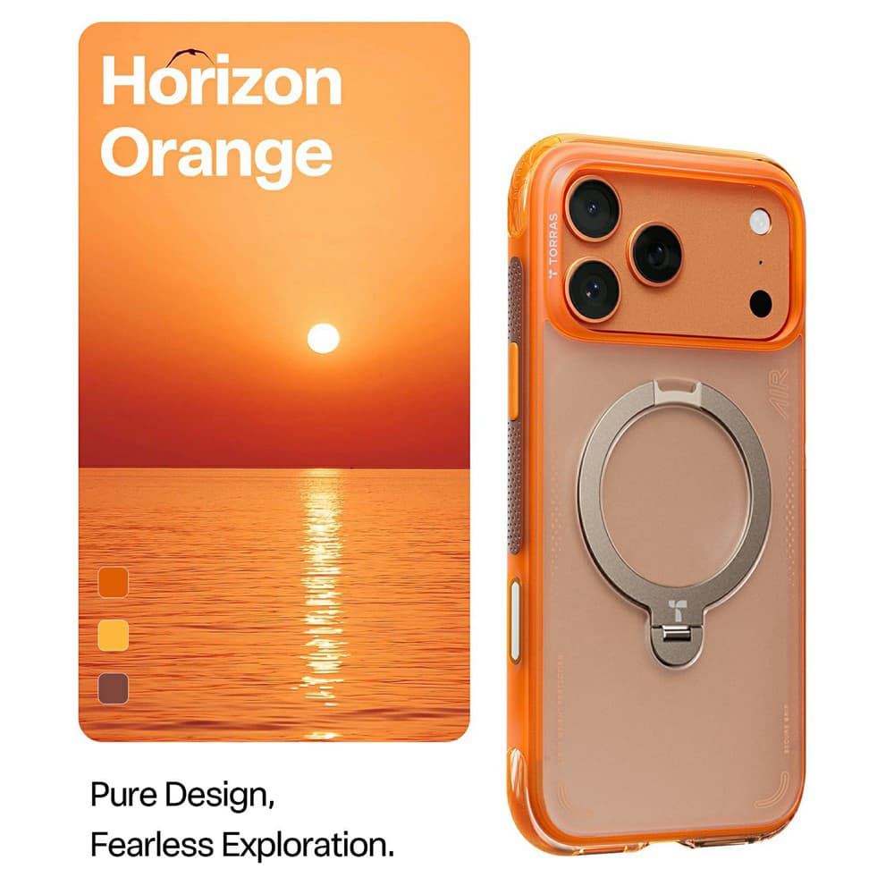 Torras - Ostand Spin Air Series - iPhone 17 Pro - Horizon Orange - náhled 3