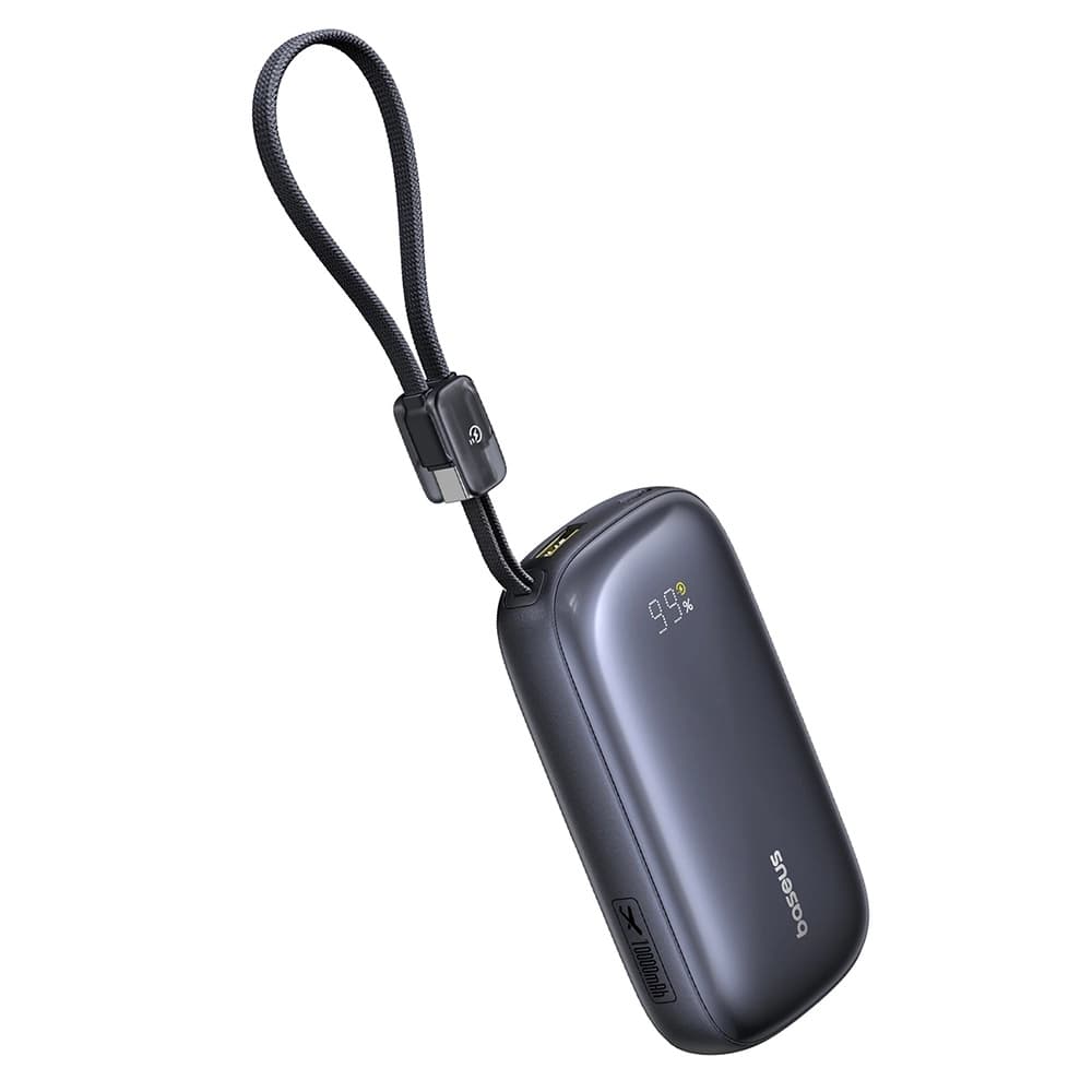 Baseus – powerbanka EnerFill FC21 Qpow 3 Ultra (E0027Q00) – s odpojitelným kabelem, 10000mAh, 45W, USB, USB-C – Cosmic Black - náhled 3