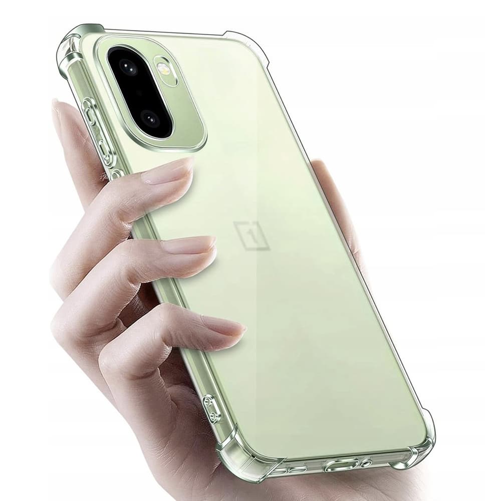 Techsuit – nárazuvzdorný průhledný silikon – OnePlus 15R – průhledný - náhled 3