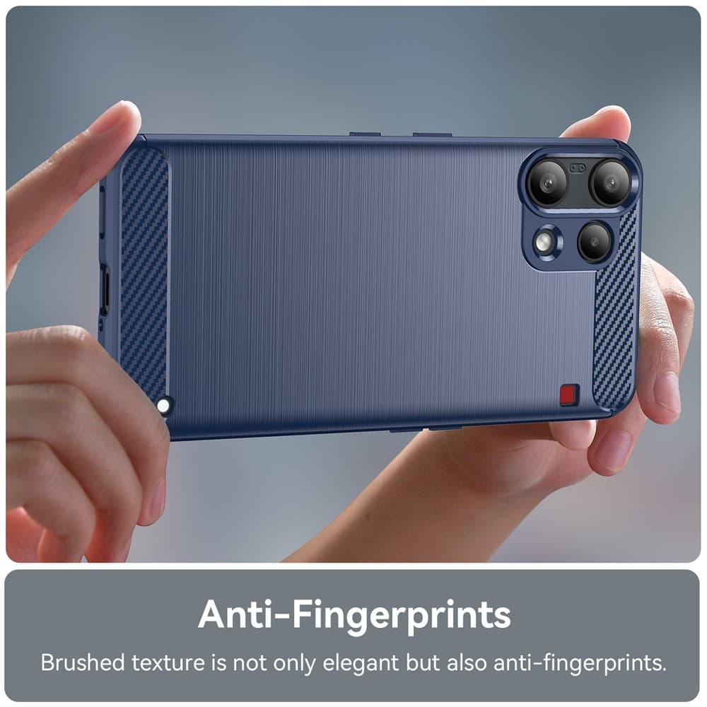 Techsuit - karbonový silikon - Nothing Phone (3a) Lite - modrý - náhled 3