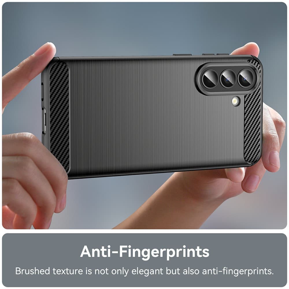 Techsuit - karbonový silikon - Samsung Galaxy A57 5G - černý - náhled 3