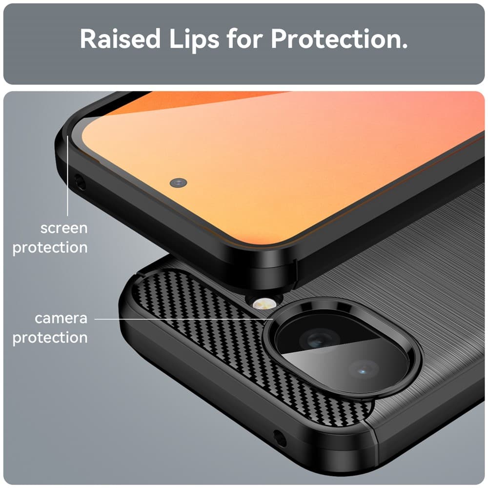 Techsuit - Carbon Silicone - Google Pixel 10a - černá - náhled 3