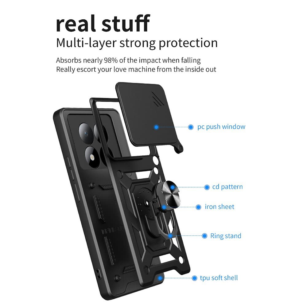 Techsuit - CamShield Series - Xiaomi Redmi Note 15 Pro+ 5G / Poco M8 Pro 5G - modrá - náhled 3