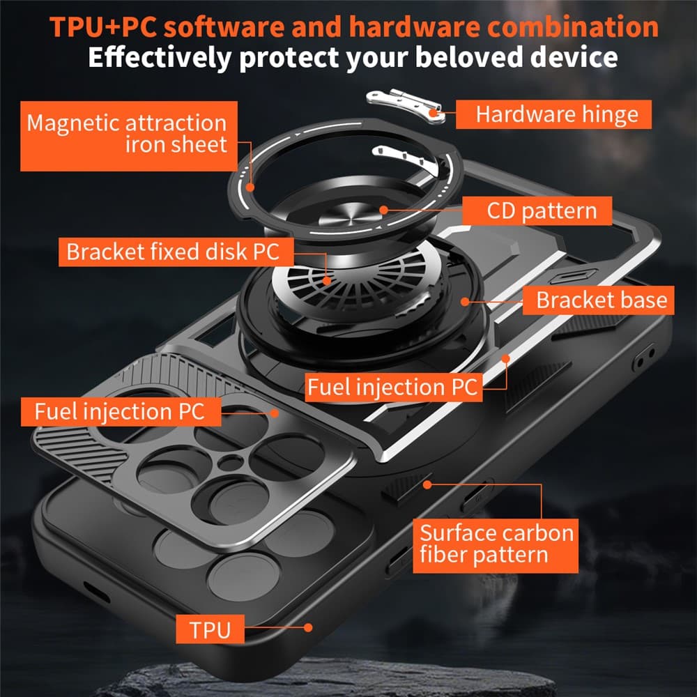 Techsuit RuggedCam pro Xiaomi Poco F8 Ultra, modrá - náhled 3