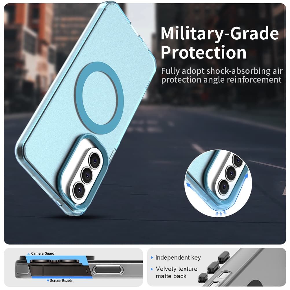 Techsuit - CandyCase MagSafe - Samsung Galaxy A37 5G - Modrá - náhled 3