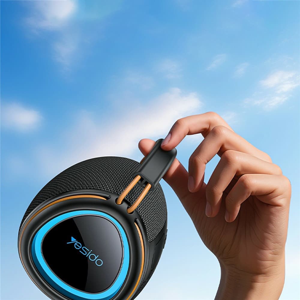 Yesido - Bezdrátový reproduktor (YSW40) - Bluetooth 5.3, Type-C, TF karta, USB, 1200mAh, 8W - Černá - náhled 3