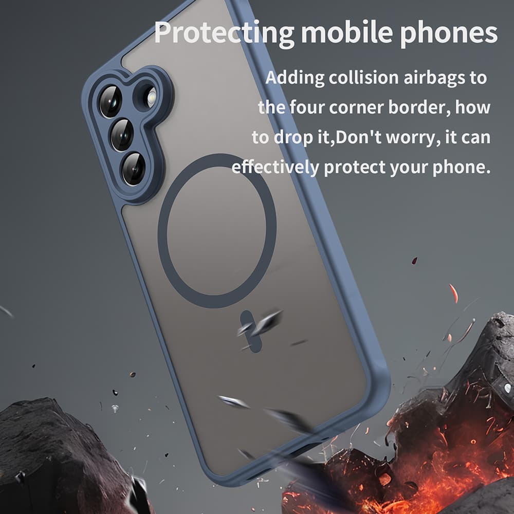 Techsuit HaloFrost II MagSafe pro Samsung Galaxy A37 5Gnámořnická modrá - náhled 3