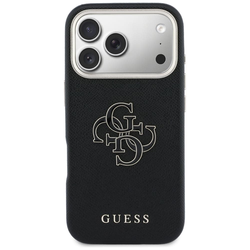 Guess - pevné pouzdro Resin Logo (GUHCP17X5PS4RGGK) - iPhone 17 Pro Max - černá - náhled 3