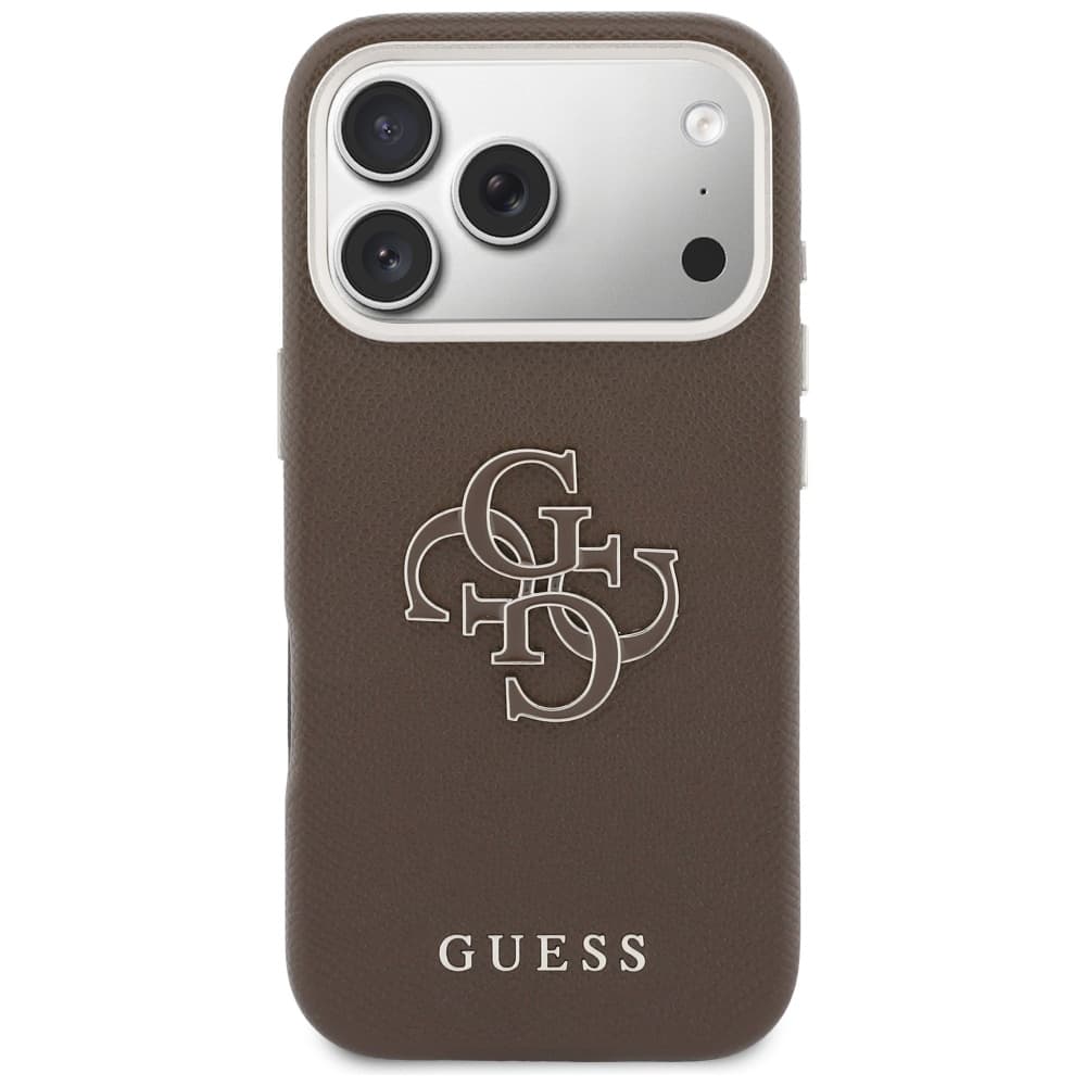 Guess - hardcase resin logo (GUHCP17X5PS4RGGW) - iPhone 17 Pro Max - hnědá - náhled 3