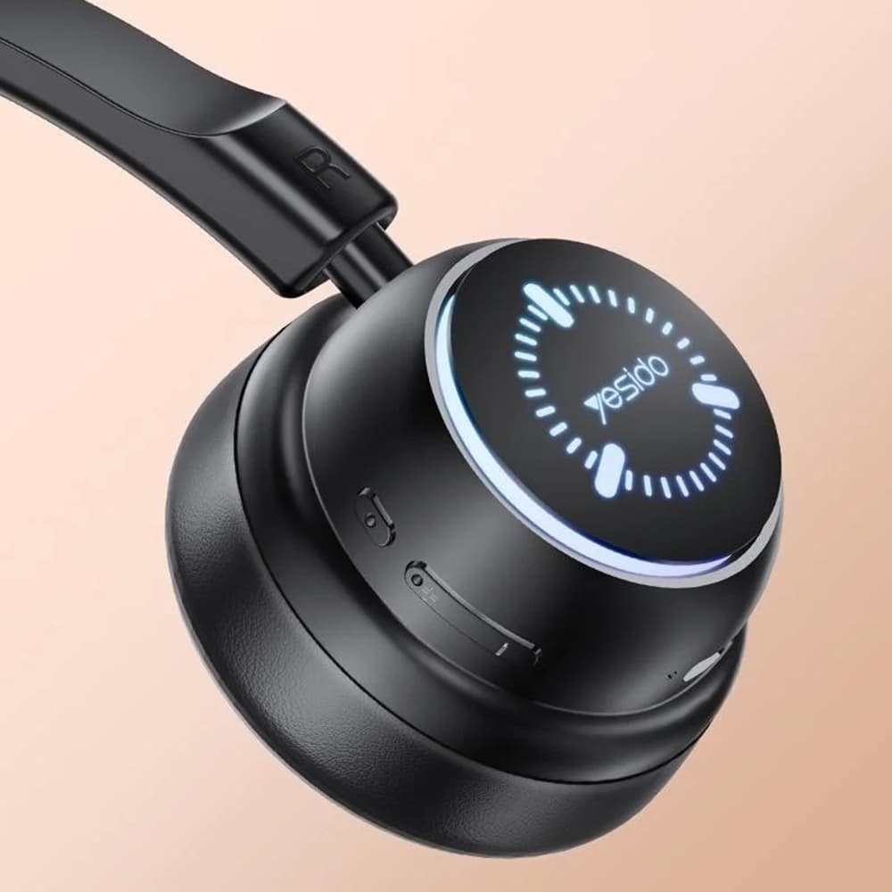 Yesido - Bezdrátová sluchátka (EP15) - pro děti, s Bluetooth, 40mm měniče, 300mAh - Černá - náhled 3