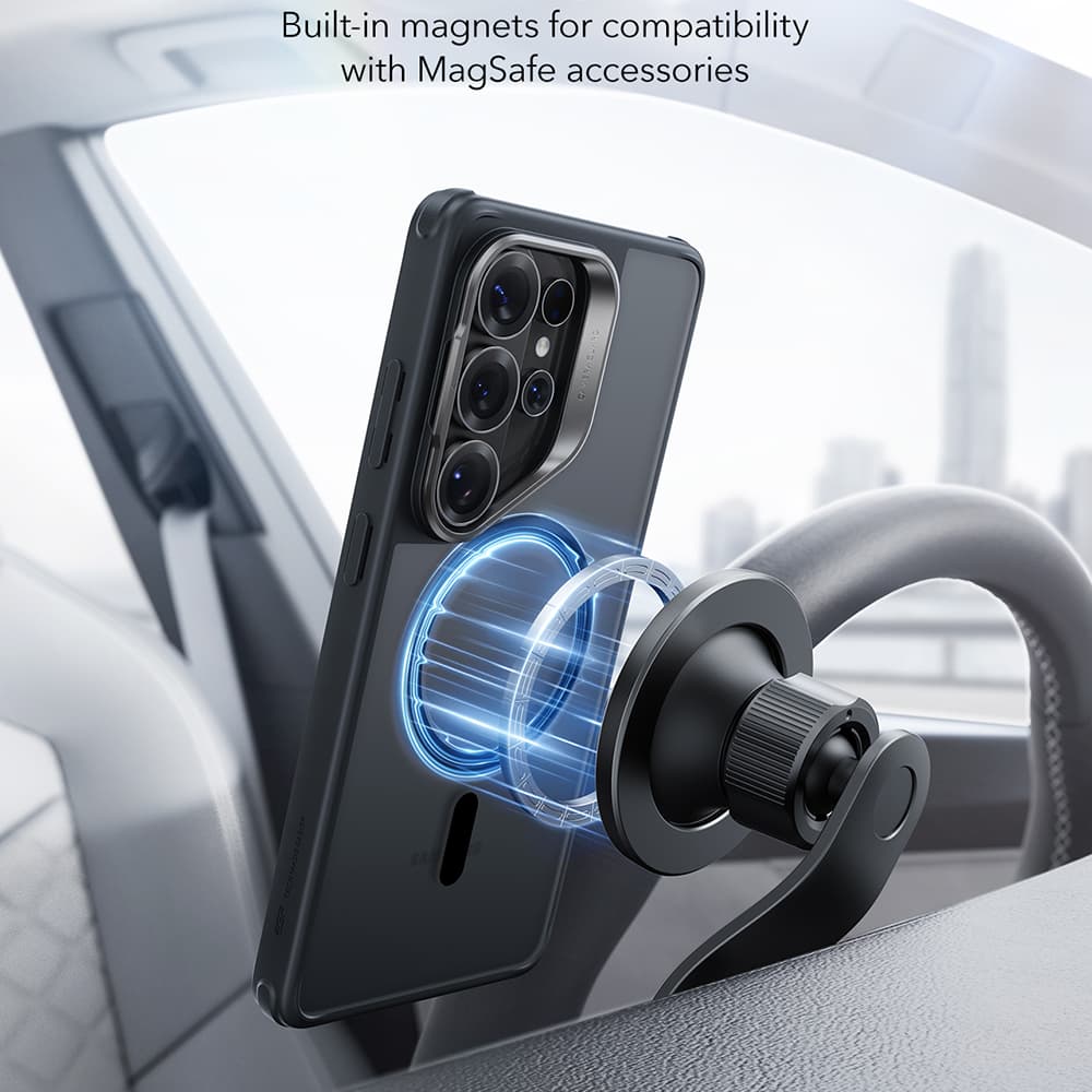 ESR classic hybrid HaloLock kickstand pro Samsung Galaxy S26 Ultra, matně černá - náhled 3