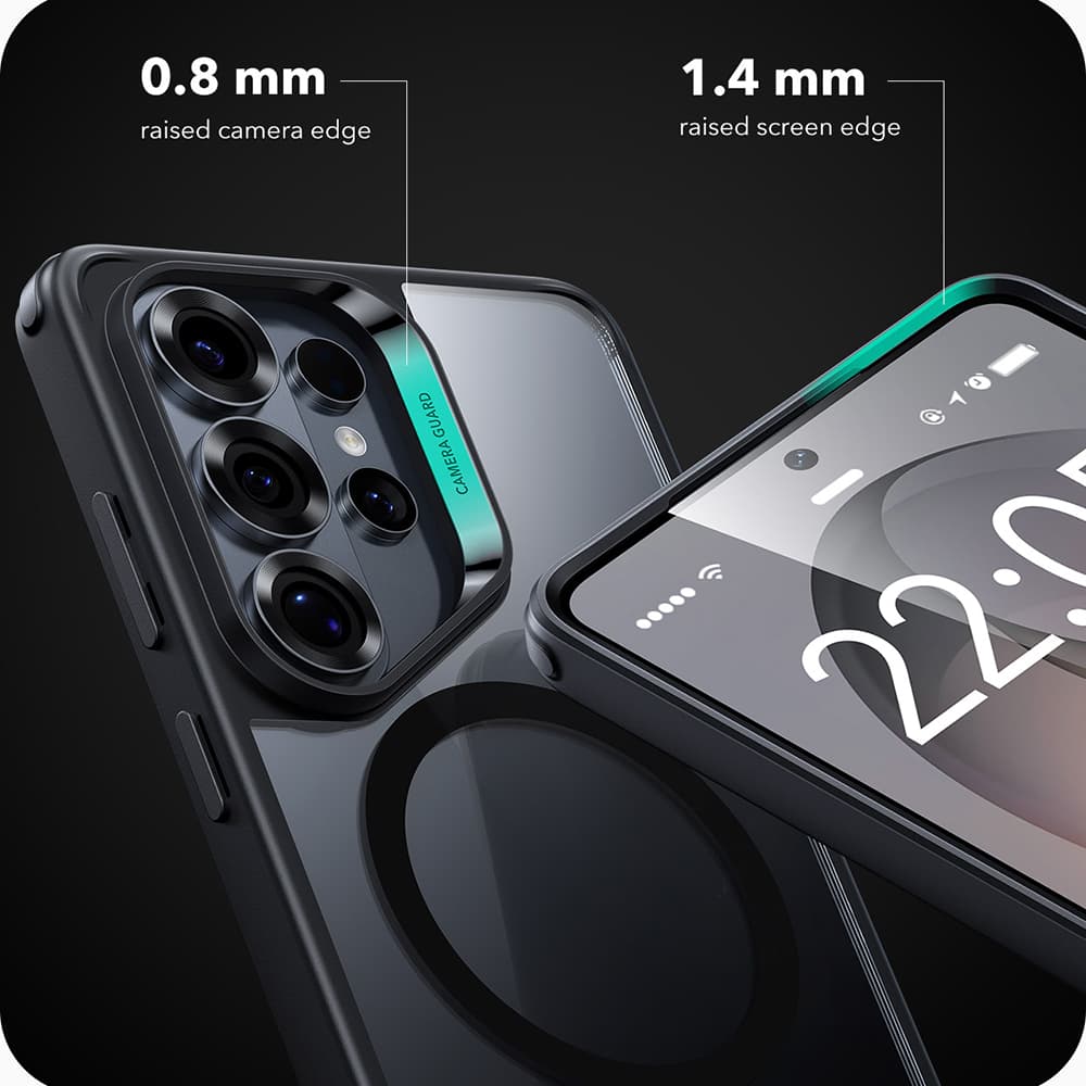 ESR - Classic Hybrid HaloLock - Samsung Galaxy S26 Ultra - průhledná černá - náhled 3