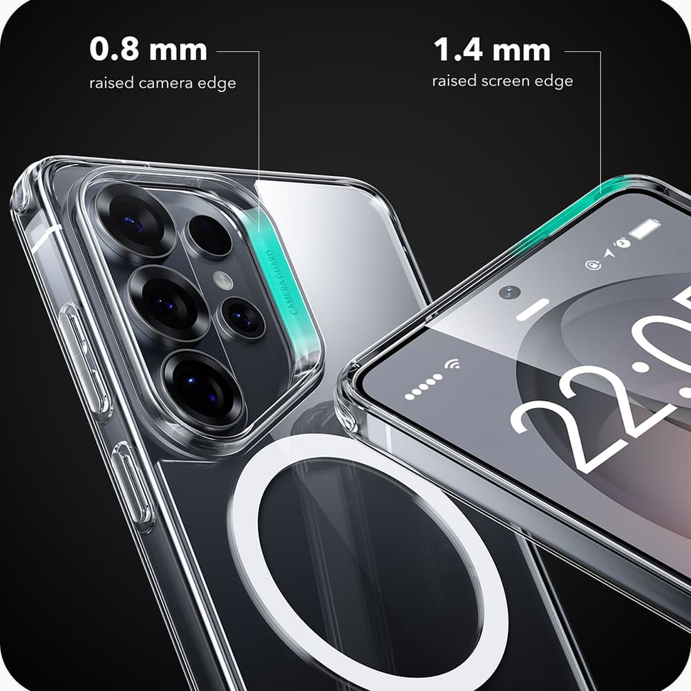 ESR Classic Hybrid HaloLock pro Samsung Galaxy S26 Ultra, čirý - náhled 3