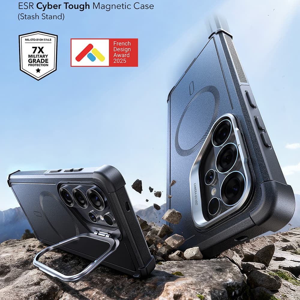 ESR Cyber Armor Kickstand pro Samsung Galaxy S26 Ultra, černá - náhled 3