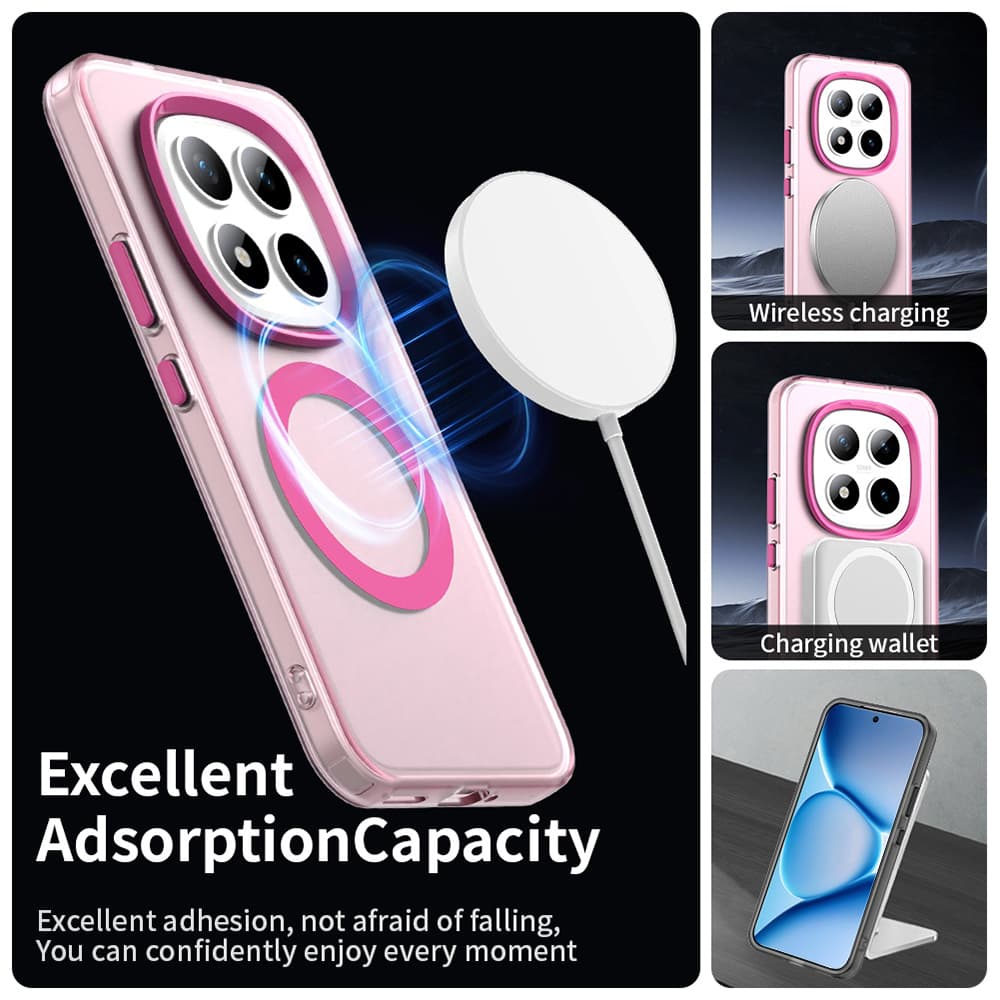 Techsuit - CandyCase MagSafe - Xiaomi Redmi Note 15 Pro+ 5G / Poco M8 Pro 5G - Růžová - náhled 3