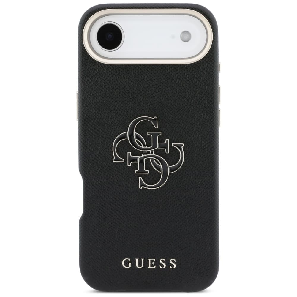 Guess - Pevný kryt Resin Logo (GUHCP17M5PS4RGGK) - iPhone 17 Air - Černá - náhled 3