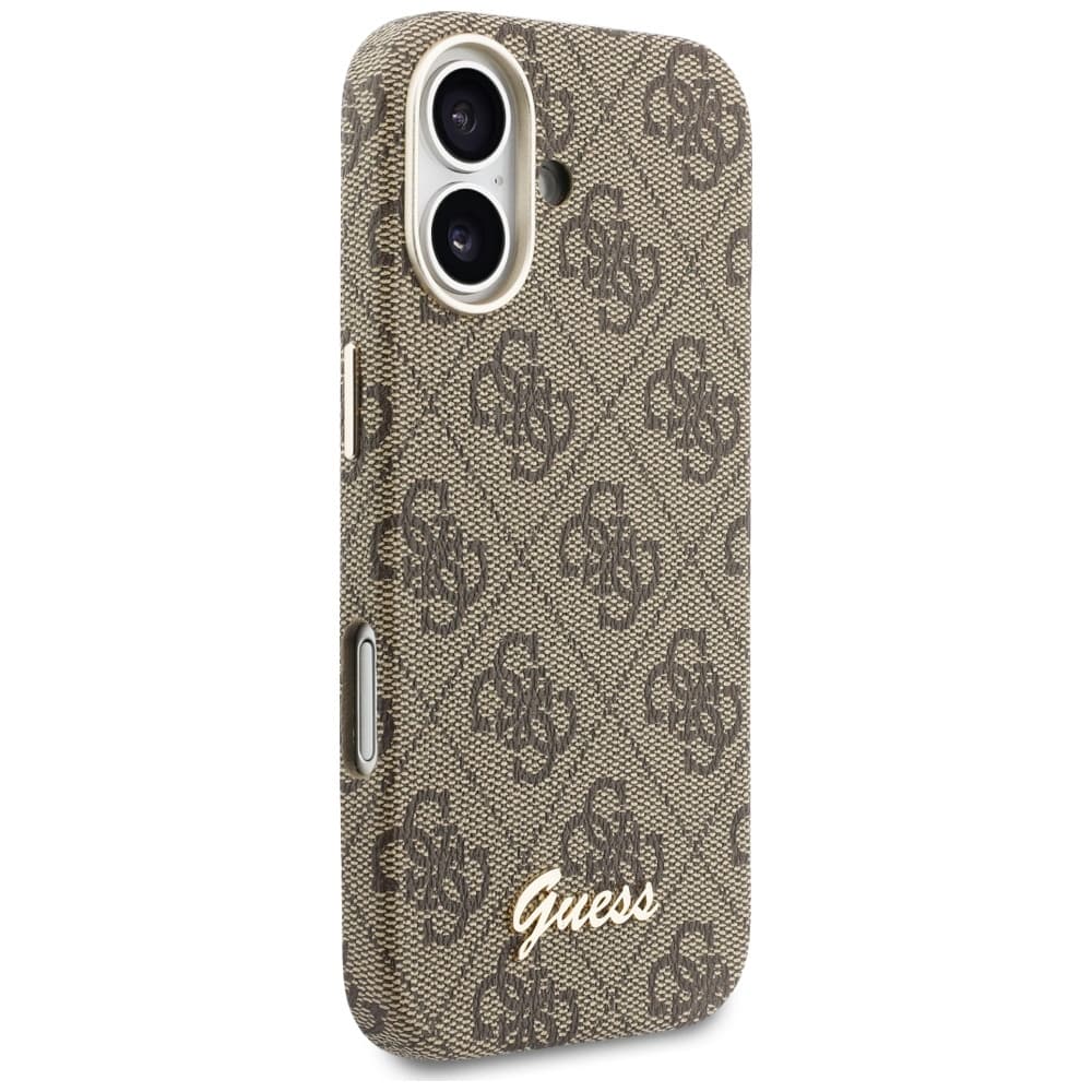 Guess - Kryt 4G Script MagSafe (GUHMP17S5P4FWMSW) - iPhone 17 - Hnědá - náhled 3