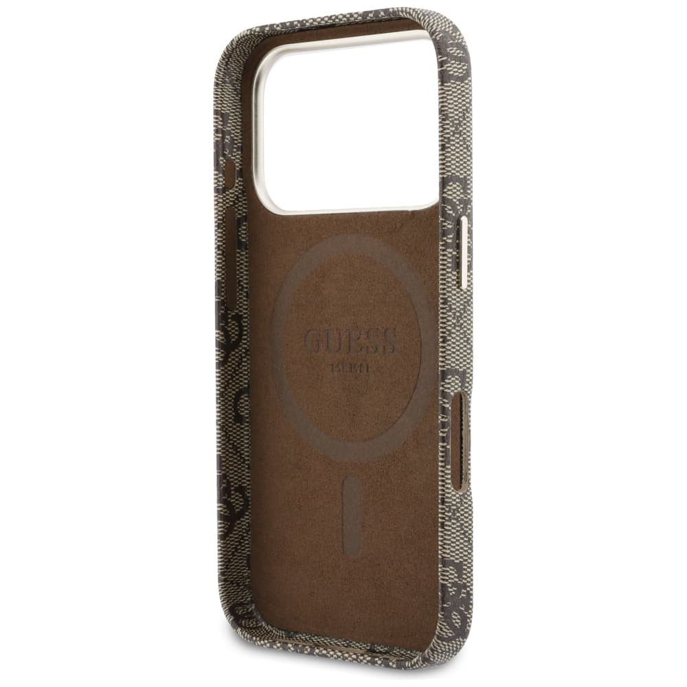 Guess - Kryt 4G Script MagSafe (GUHMP17L5P4FWMSW) - iPhone 17 Pro - Hnědá - náhled 3