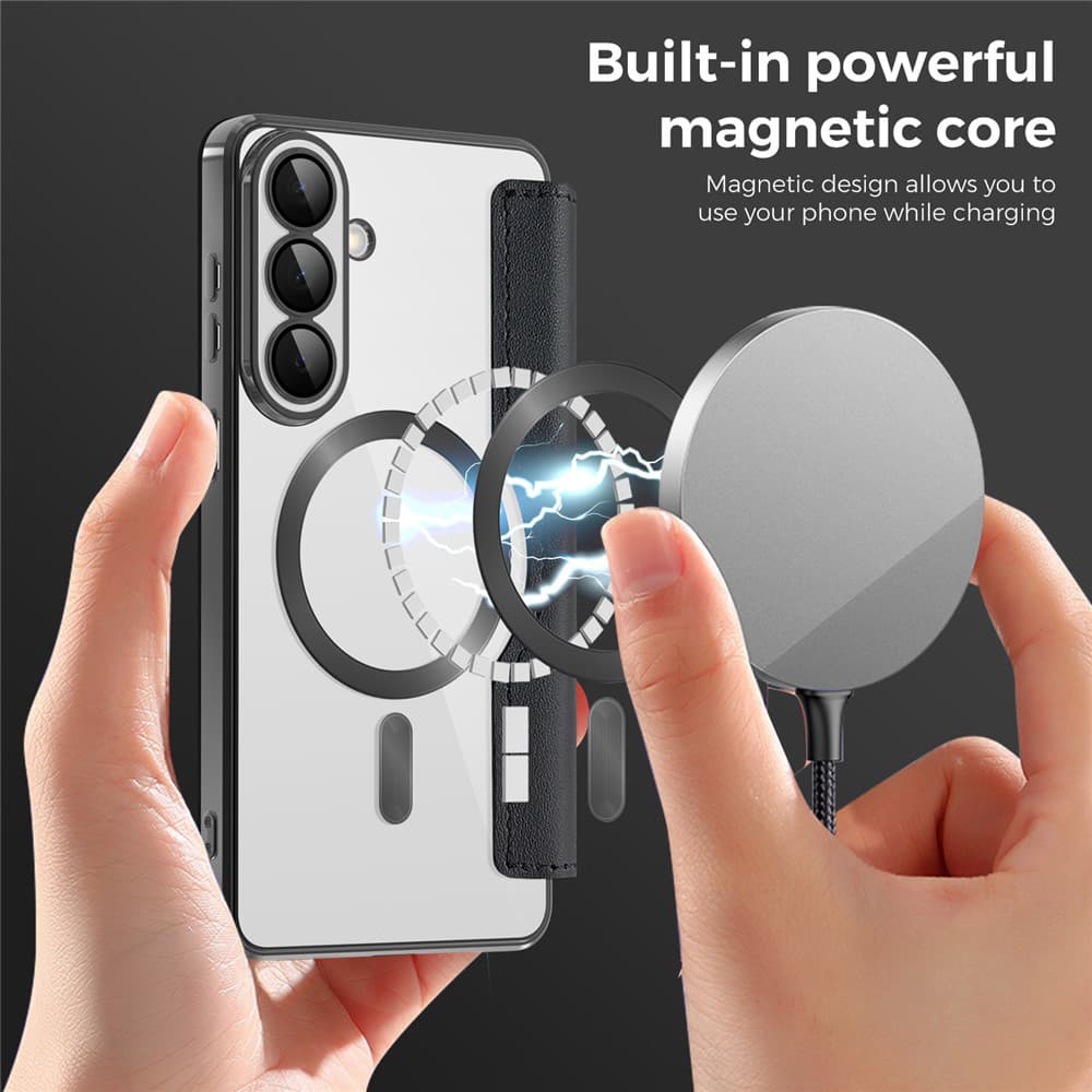 Techsuit knížkové pouzdro SmartMag pro Samsung Galaxy S26černá - náhled 3