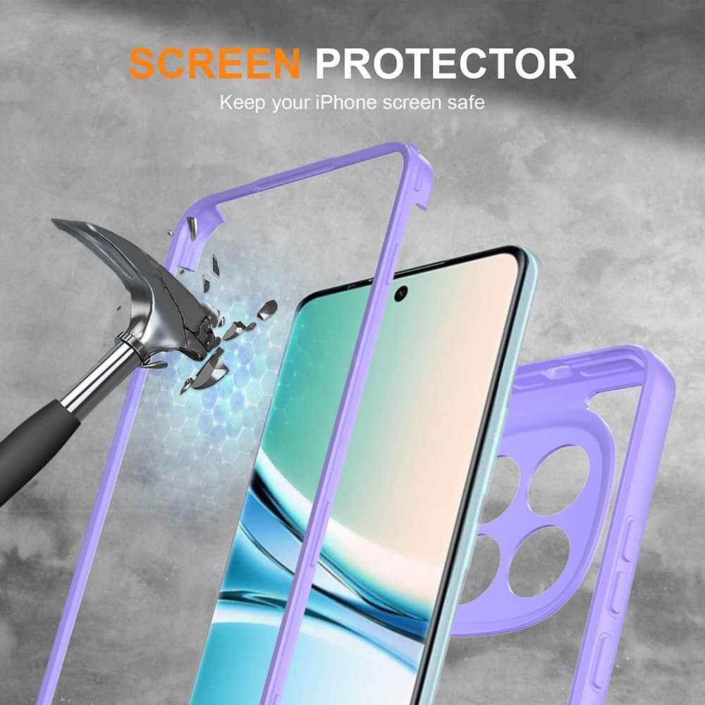Techsuit - ColorVerse 360 Series + ochrana displeje - Xiaomi Redmi Note 15 4G - fialová - náhled 3