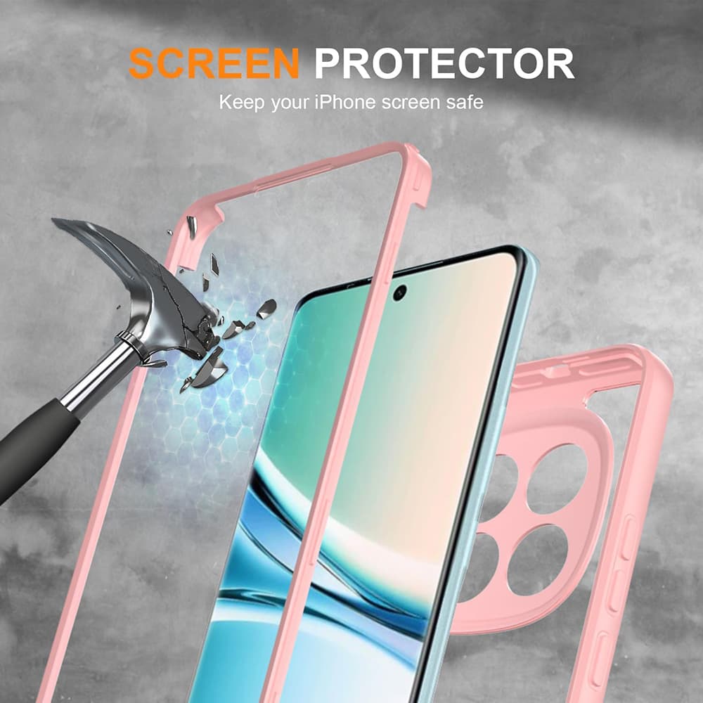 Techsuit - 360° ochranné pouzdro ColorVerse s ochrannou fólií pro Xiaomi Redmi Note 15 5G / Poco M8 5G - růžová - náhled 3