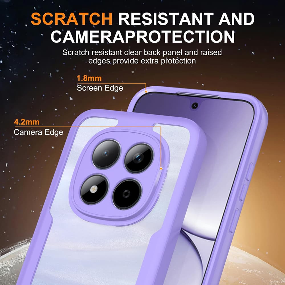 Techsuit - ColorVerse 360 Series + ochrana displeje - pro Xiaomi Redmi Note 15 Pro+ 5G / Poco M8 Pro 5G - fialová - náhled 3