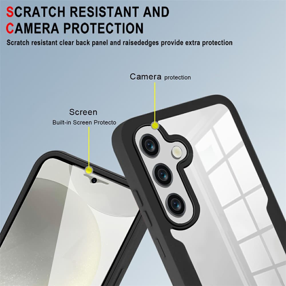 Techsuit - ColorVerse 360 Series + ochranné sklo pro Samsung Galaxy A57 5G - černá - náhled 3