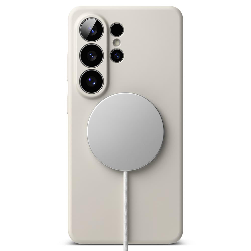 Ringke - Silicone MagSafe - Samsung Galaxy S26 Ultra - Kamenná šedá - náhled 3