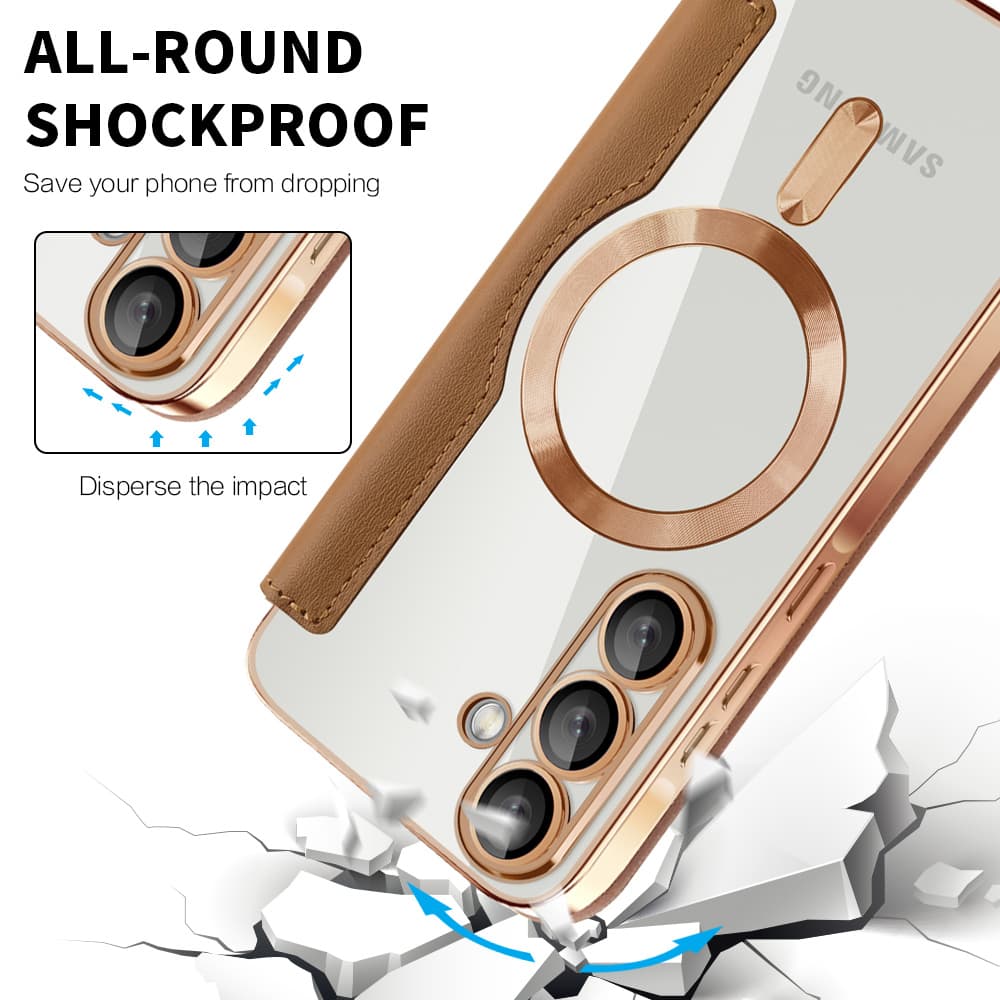 Techsuit - knížkové pouzdro SmartMag pro Samsung Galaxy A37 5Ghnědá - náhled 3
