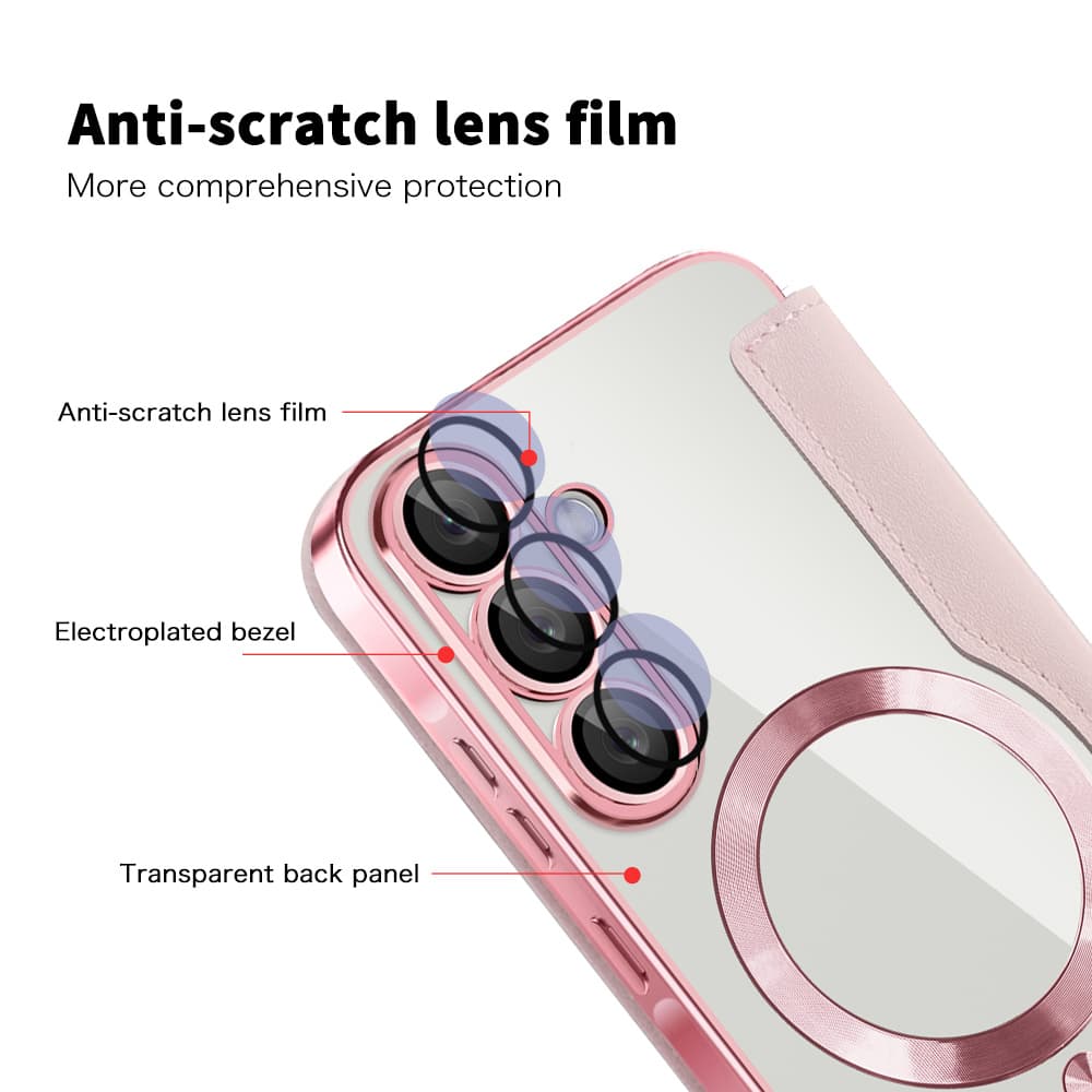 Techsuit - SmartMag Book Case - Samsung Galaxy A37 5G - Růžová - náhled 3