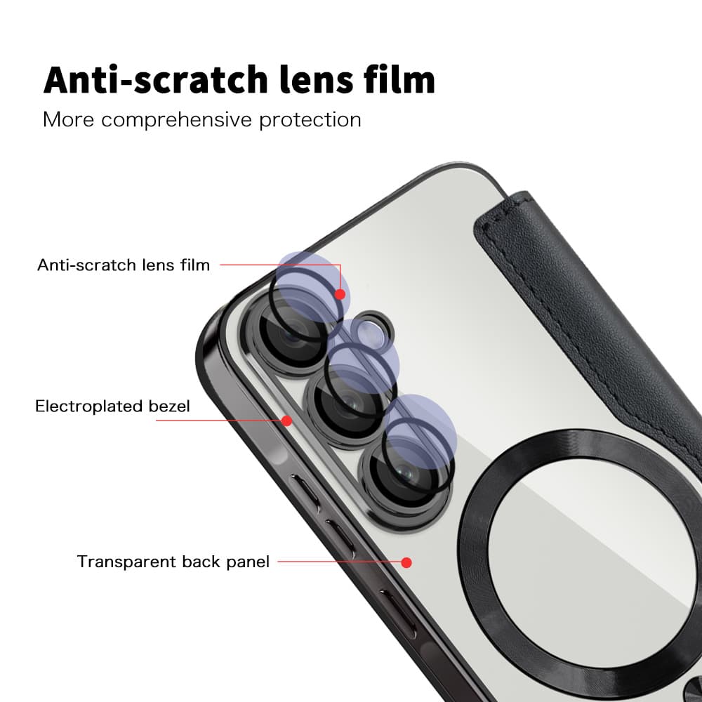 Techsuit - knížkové pouzdro SmartMag - Samsung Galaxy A37 5G - černá - náhled 3