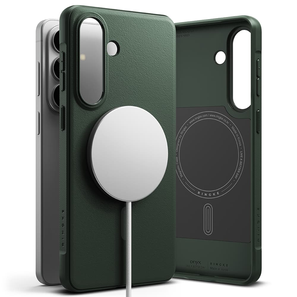 Ringke - Onyx MagSafe - Samsung Galaxy S26 Plus - Tmavě zelená - náhled 3