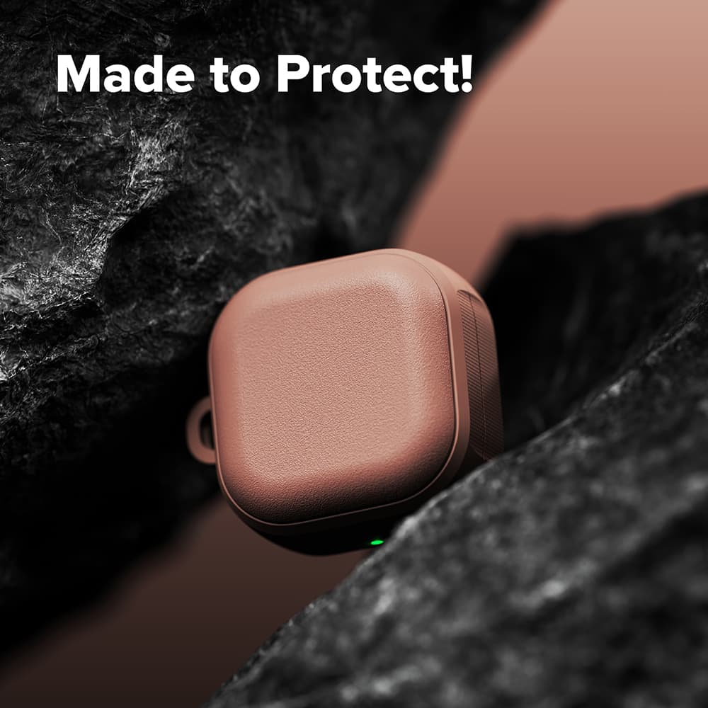 Ringke - Ochranné pouzdro Onyx Magnetic - pro Samsung Galaxy Buds 4 Pro, Protiskluzová textura, Otvor pro karabinu - Korálová - náhled 3