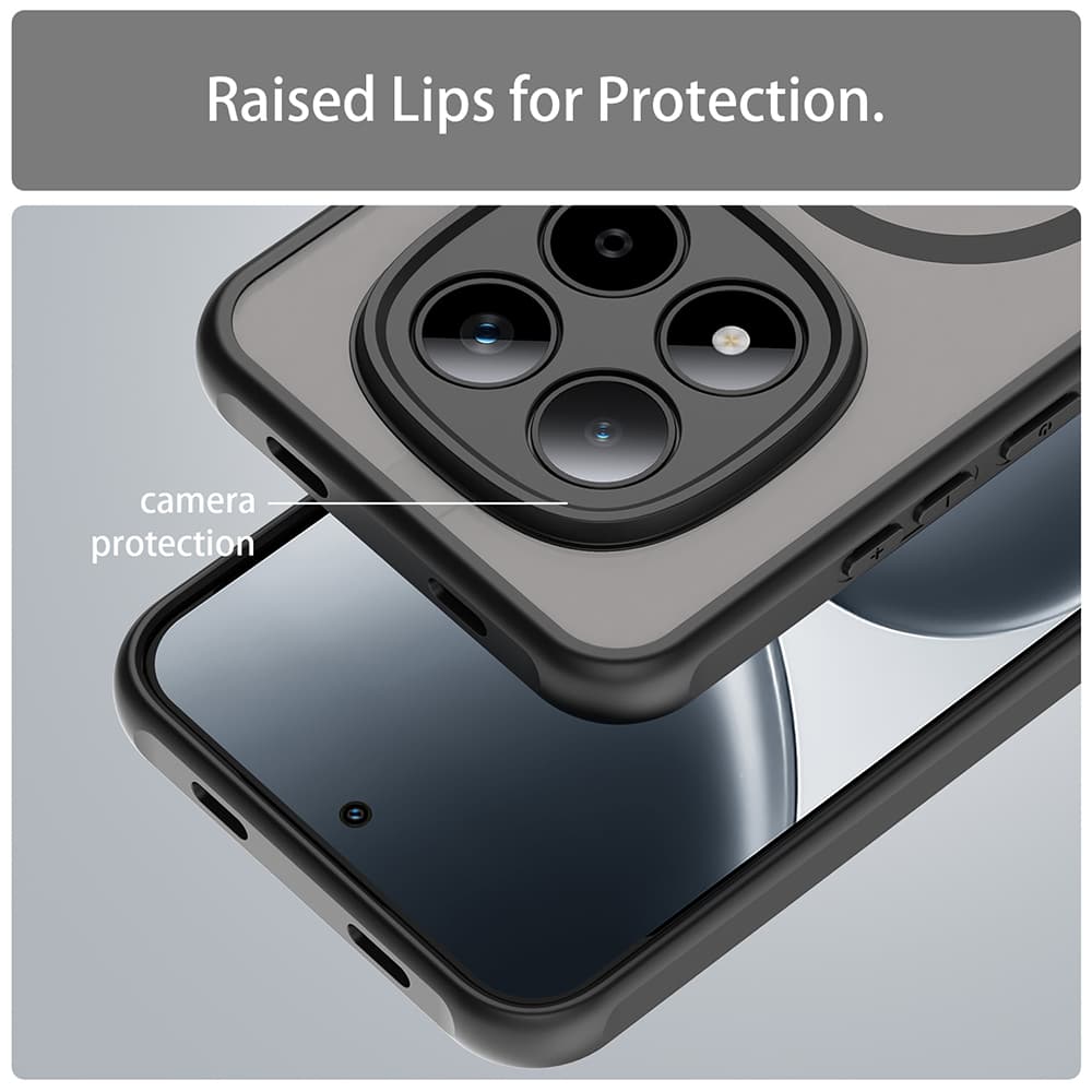 Techsuit - HaloFrost II MagSafe - Xiaomi Redmi Note 15 Pro 5G - Černá - náhled 3