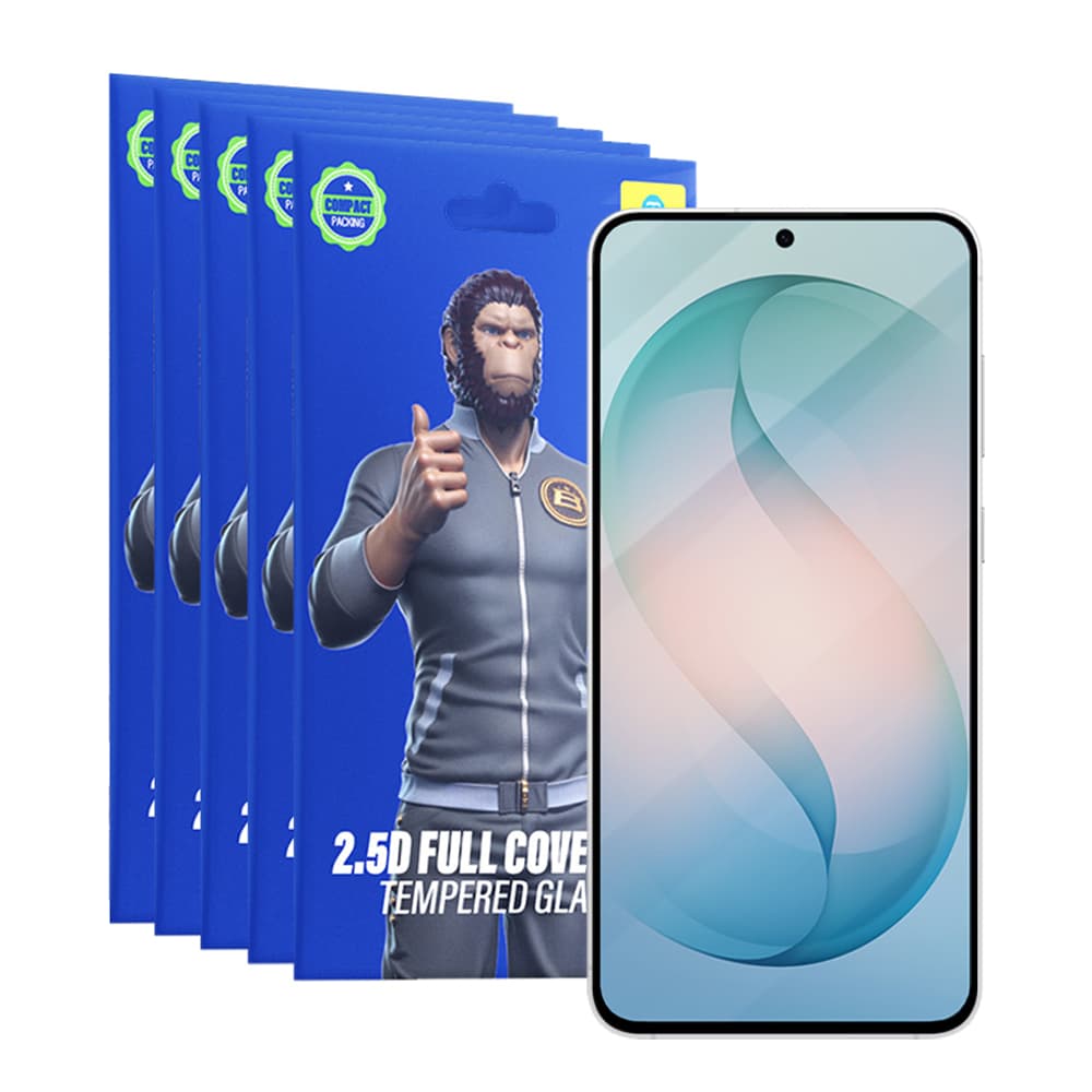 Blueo - 2.5D Silk Full Cover HD Glass (5 pack) - Samsung Galaxy S26 Plus - Černá - náhled 3